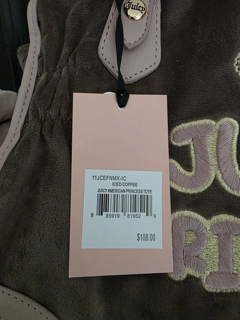NWT Juicy Couture Juicy American Princess Tote